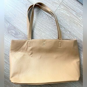 Tan Pleather Tote
